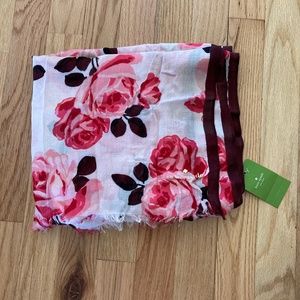 kate spade rose scarf